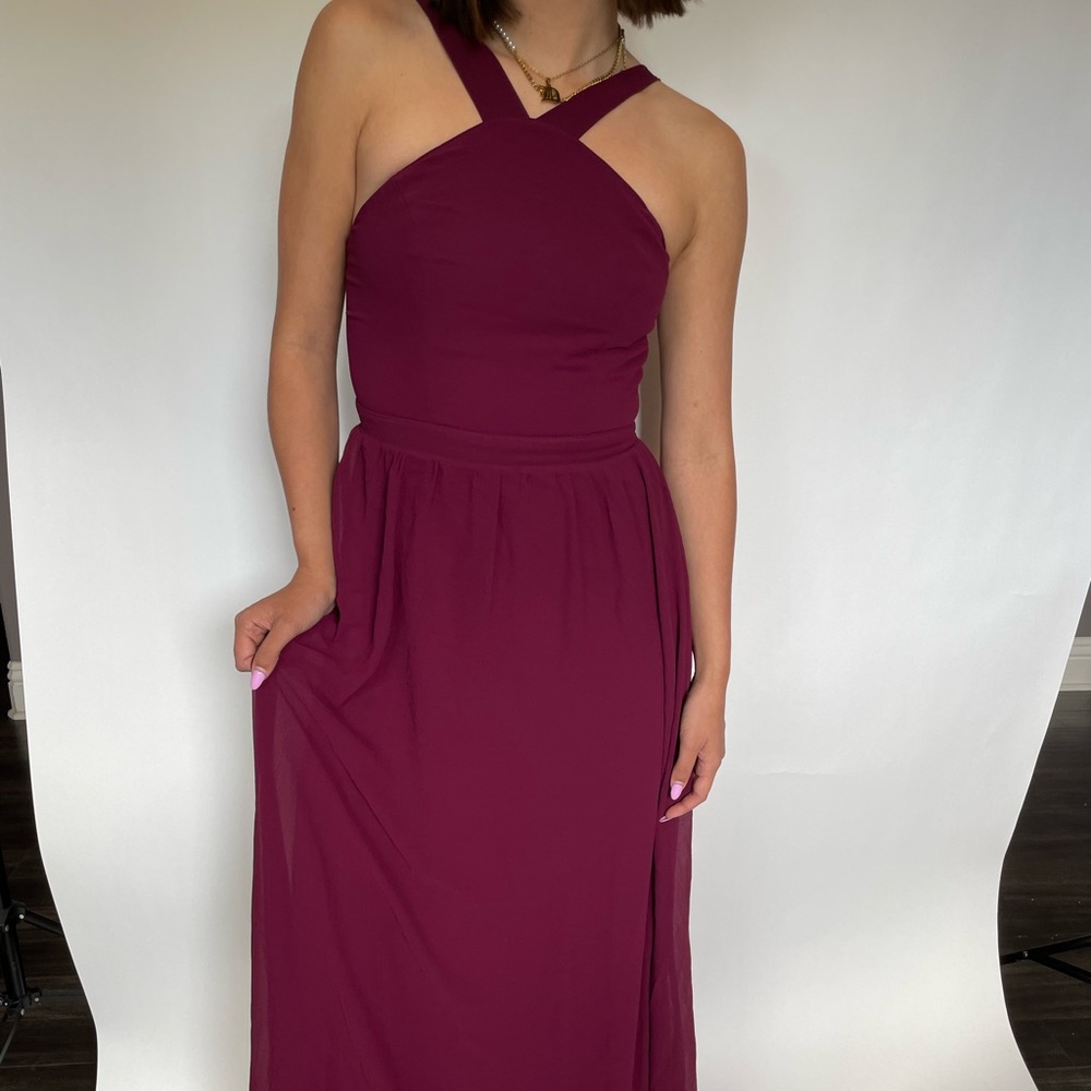 Lulus Maroon Prom Dress
